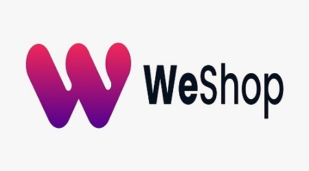 WeShop screenshot and logo